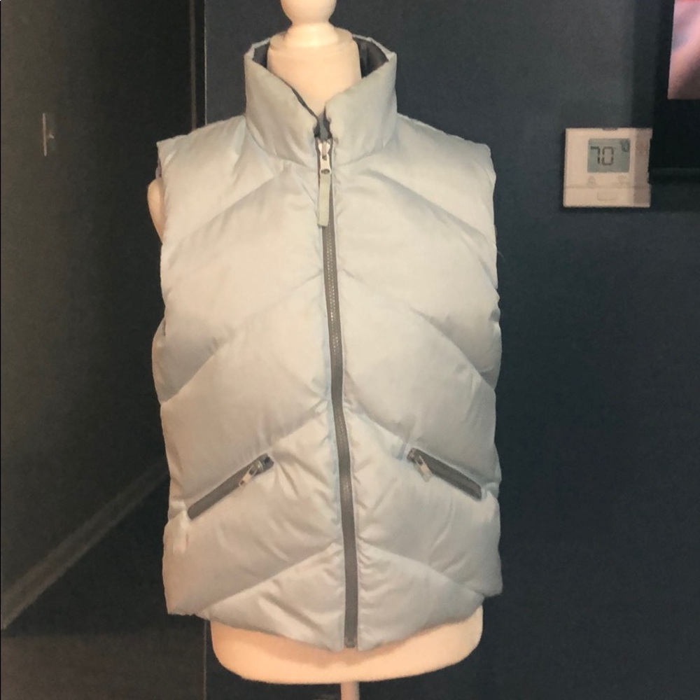 Blue/ Grey Reversible Puffer Vest